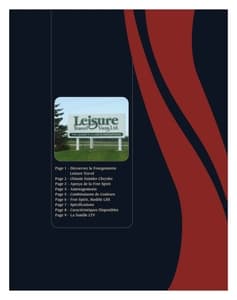 2007 Leisure Travel Vans Free Spirit French Brochure page 2