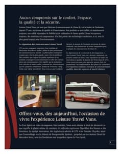 2007 Leisure Travel Vans Free Spirit French Brochure page 3