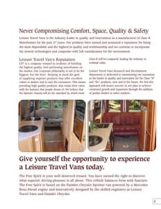 2007 Leisure Travel Vans Free Spirit Brochure page 3