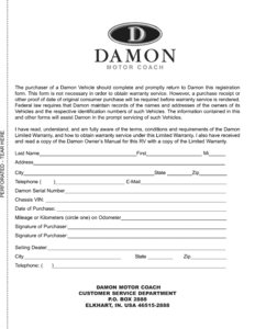 2007 Thor Damon Challenger Owner's Manual Brochure page 3