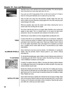 2007 Thor Damon Challenger Owner's Manual Brochure page 74