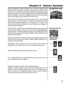 2007 Thor Damon Daybreak Owner's Manual Brochure page 53