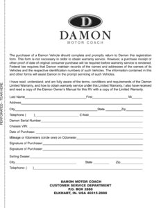 2007 Thor Damon Tuscany Owner's Manual Brochure page 3