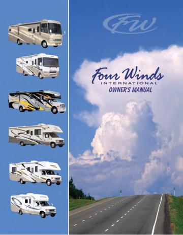 2007 Thor Four Winds Siesta Owner's Manual Brochure