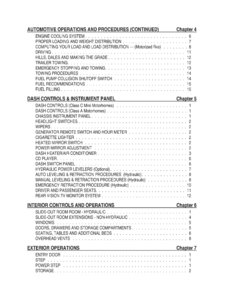 2007 Thor Magellan Owner's Manual Brochure page 17
