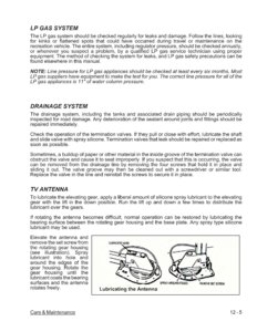 2007 Thor Magellan Owner's Manual Brochure page 124