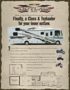 2007 Thor Outlaw Brochure page 1