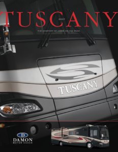 2007 Thor Tuscany Brochure page 1