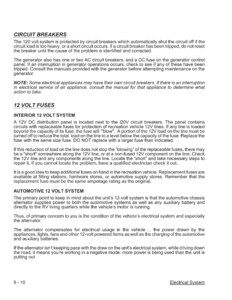 2007 Thor Windsport Owner's Manual Brochure page 99