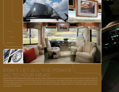 2007 Tiffin Allegro Brochure page 5