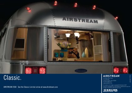 2008 Airstream Classic Limited Brochure page 12