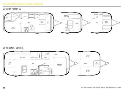 2008 Airstream Safari Line Brochure page 10