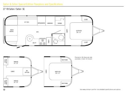 2008 Airstream Safari Line Brochure page 12