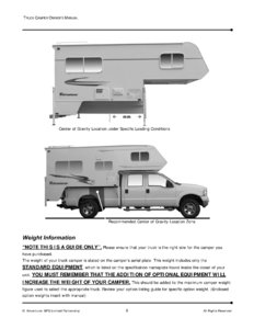 2008 ALP Adventurer Truck Campers Owner's Manual page 10