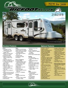 2008 Bigfoot 25fb Brochure page 1