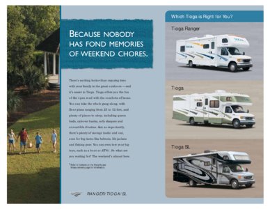 2008 Fleetwood Tioga Ranger Brochure page 2