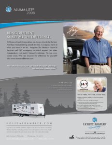 2008 Holiday Rambler Aluma Lite Brochure page 4