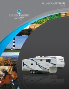 2008 Holiday Rambler Alumascape Suite Brochure page 1