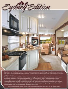 2008 Keystone RV Outback Sydney Edition Brochure page 2