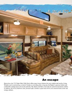 2008 Keystone RV Raptor Brochure page 2