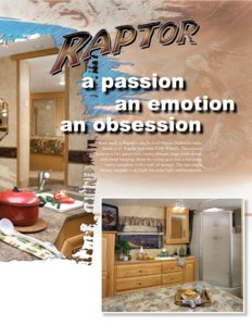 2008 Keystone RV Raptor Brochure page 3