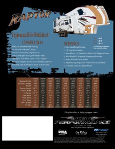 2008 Keystone RV Raptor Brochure page 8