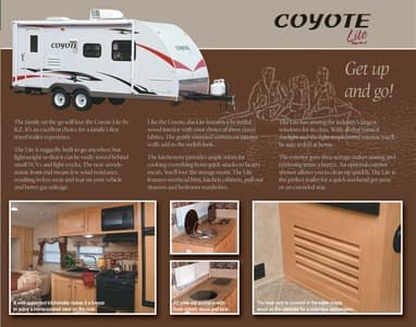 2008 KZ RV Coyote Brochure page 5