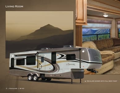 2008 KZ RV Escalade Brochure page 2