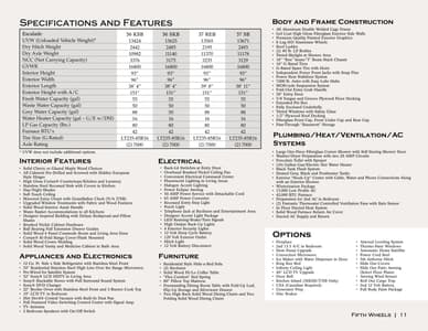 2008 KZ RV Escalade Brochure page 11