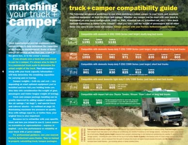 2008 Lance Truck Campers Brochure page 4