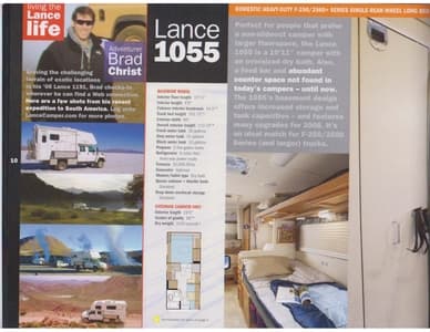 2008 Lance Truck Campers Brochure page 10