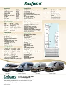 2008 Leisure Travel Vans Free Spirit Brochure page 2