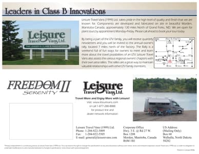 2008 Leisure Travel Vans Freedom II Brochure page 8