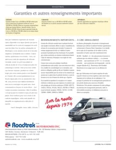 2008 Roadtrek Full Line French Brochure page 32