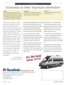2008 Roadtrek Full Line Brochure page 34