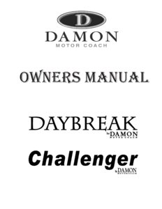 2008 Thor Challenger Owner's Manual Brochure page 1