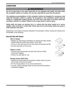 2008 Thor Hurricane Owner's Manual Brochure page 68