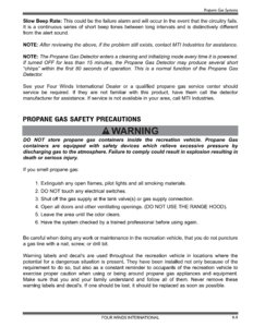 2008 Thor Hurricane Owner's Manual Brochure page 122