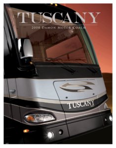2008 Thor Tuscany Brochure page 1