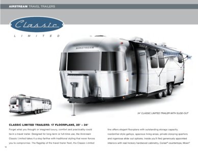 2009 Airstream Classic Limited Brochure page 1