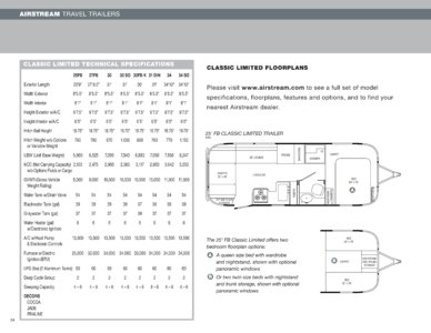 2009 Airstream Classic Limited Brochure page 3