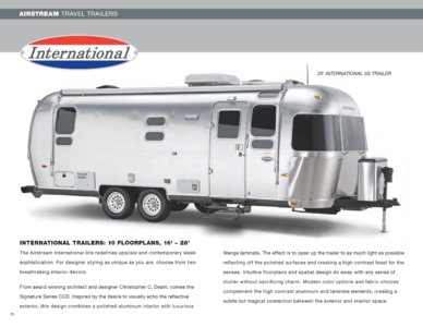 2009 Airstream International Brochure page 1