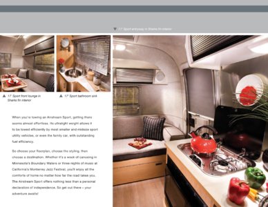 2009 Airstream Sport Brochure page 2