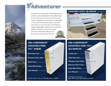 2009 ALP Adventurer Truck Campers Brochure page 4