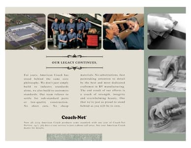 2009 American Coach American Heritage Brochure page 18