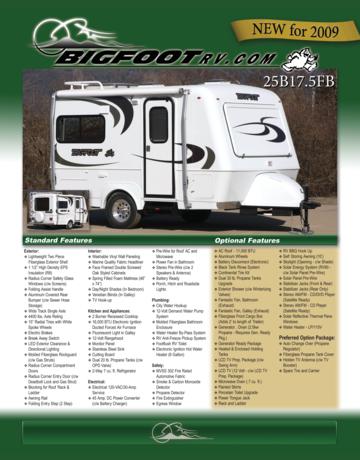 2009 Bigfoot 25B17 5FB Brochure