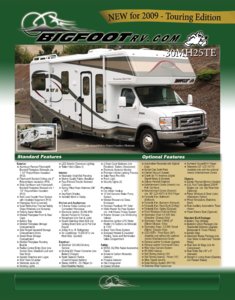 2009 Bigfoot 25MH25TE Brochure page 1