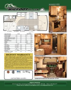 2009 Bigfoot 25MH25TE Brochure page 2