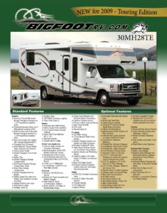 2009 Bigfoot 30MH28TE Brochure page 1