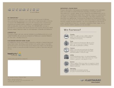 2009 Fleetwood Excursion Brochure page 20